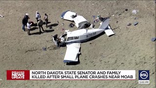 Family killed in Utah plane crash landed to refuel near Moab [upl. by Nellad170]