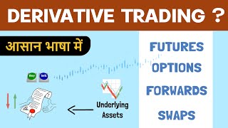 What are Derivatives  Types of Derivative Trading  Hindi [upl. by Ahnavas]