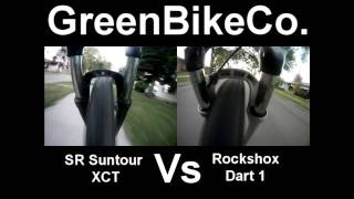 SR Suntour XCT VS RockShox Dart 1 [upl. by Silloc]