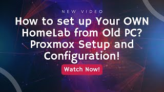 Proxmox Installation and Configuration for Beginners EP1 [upl. by Annoirb]