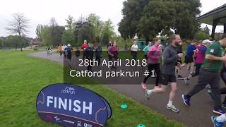 Catford parkrun 1  April 28th 2018 fast [upl. by Auhel]