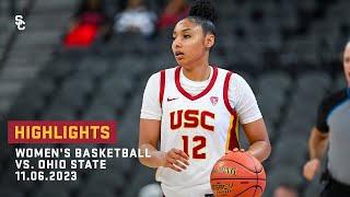 Womens Basketball  USC 83 Ohio State 74 Highlights 11623 [upl. by Ihcehcu]