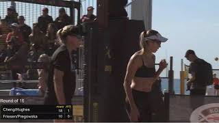 AVP Huntington Beach Open  ChengHughes vs FriesenPregowska  Round of 16 [upl. by Broeder985]