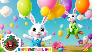 Bunny hop song  Fun Jumping Bunny Song for Kids  Bongomelon [upl. by Sudoeht124]