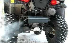 Polaris Sportsman 800 quiet exhaust [upl. by Lerred80]