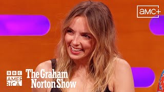 Jodie Comers Parents Are Really Capitalizing On Her Success 😂 The Graham Norton Show  BBC America [upl. by Okubo337]