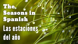 The Seasons in Spanish audio examples  tips  Las Estaciones del Año [upl. by Vergil]