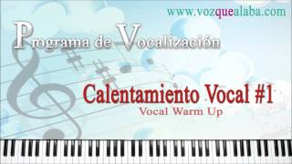 Programa de Vocalización  Calentamiento Vocal 1 [upl. by Casabonne]