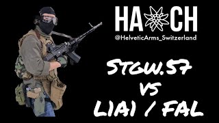 SIG SG 510 Stgw 57 vs L1A1  FAL First impressions run and gun [upl. by Nawuq]