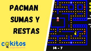 Juega al PACMAN MATEMÁTICO online con SUMAS y RESTAS  COKITOS [upl. by Eirrot]