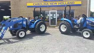 New Holland Boomer vs Workmaster Compact Tractors [upl. by Nilesoy360]