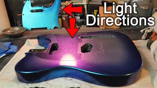 Painting a Guitar with Color shift from a Rattle Can  Sawtooth ET Series Telecaster [upl. by Saber]