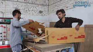 Corrugated Carton Box Manufacturing Process  Cardboard boxes Making Process  Unbox Engineering [upl. by Adhamh]