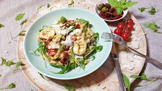 Tortellinisalat  Schnelles und leckeres Essen zum Mittag Abendessen oder Beilage zum grillen [upl. by Marilyn]