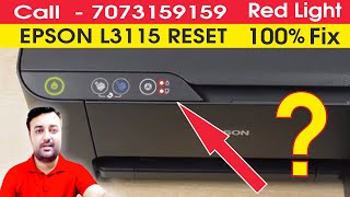 Epson L3115 red light blinking solution [upl. by Grantley]