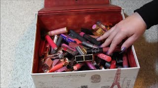 ASMR Makeup Rummage  Lipsticks  No Talking [upl. by Stewardson]