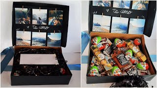 DIY ♡ Regalo para mi novio a ♡ Caja con fotos  Erandy Paz [upl. by Cogan779]