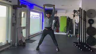 Lateral Split Squat Plate Overhead [upl. by Thetis]