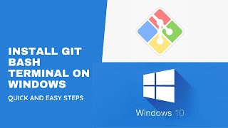 How to install Git Bash Terminal in Windows  Terminal for windows [upl. by Eigla992]