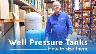 How To Select A Water Well Pressure Tank [upl. by Cohdwell]