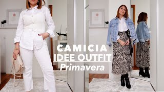 5 IDEE OUTFIT PRIMAVERA CON LA CAMICIA BIANCA IN LINO  Come vestirsi bene con poco usando i basic [upl. by Argent]