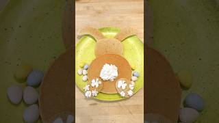 How To Whip Up A Cute Easter Bunny Pancake With This Easy Tutorial shorts howto asmr [upl. by Louisette468]