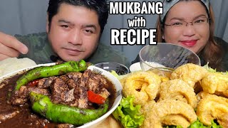 PORK DINUGUAN CHICHARON BAGNET MUKBANG  Mukbang Philippines  FILIPINO FOOD  PINOY MUKBANG [upl. by Llenrahc]