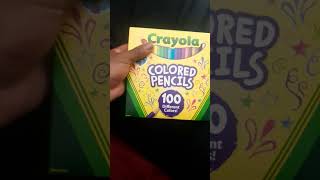 my new Crayola colored pencils 100 colors [upl. by Caty90]