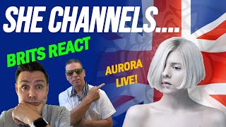 Aurora  Teardrop MASSIVE ATTACK COVERBRITS REACTION [upl. by Kcirdneked]