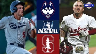 UConn vs 2 Stanford INSANE GAME  Super Regional Game 1  2022 College Baseball Highlights [upl. by Jaddo]