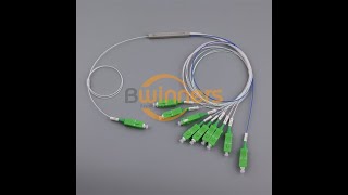 7030 Unbalanced 1X9 Blockless Fiber PLC Splitter IL Testing BWNPLCMMST1X9SCAPC [upl. by Ninetta]