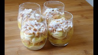 Cremoso al cioccolato bianco con salsa al limone e crumble di mandorle [upl. by Sacrod]