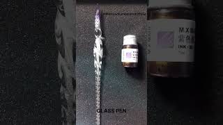 Glass pen  Glass pen signature glasspen shortfeed [upl. by Nikos836]