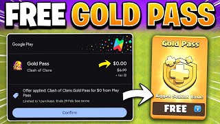 How to Get FREE Gold Pass with Google Play Pass in Clash of Clans  Full Process [upl. by Meehan909]