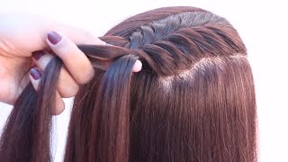 HOW TO Waterfall Braid Short Hair Tutorial  Milabu [upl. by Ahsilif367]