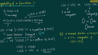 04 The Riemann Integral  Definition of Integrability [upl. by Korman]