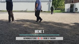 Concours interne du club  Partie 1  Doublette  Alphonso et Eric VS René et Thierry  28092024 [upl. by Mali]