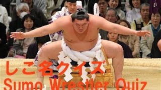 【大相撲】 しこ名クイズ  Sumo wrestler Quiz [upl. by Brandy943]