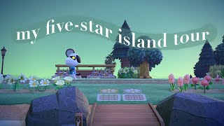 my fivestar island tour  animal crossing new horizons [upl. by Eldnar565]