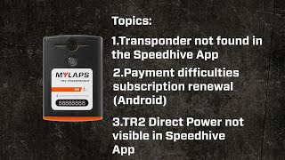 How to connect your MYLAPS TR2 Transponder to the Speedhive app [upl. by Nnaear238]