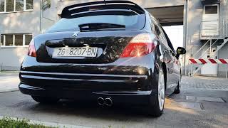 Peugeot 207 16HDi Straight pipe [upl. by Aihsatsan]