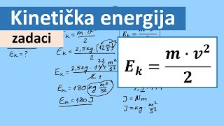 Kinetička energija zadaci [upl. by Enaffit]