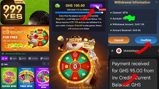 Register and Withdraw Gh95 or 10 Free from 999yes betting app [upl. by Comptom]