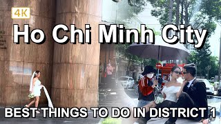 The Best Thing to do in Ho Chi Minh City District 1 🇻🇳 Saigon Cyclo Tour 2023 [upl. by Nonregla360]