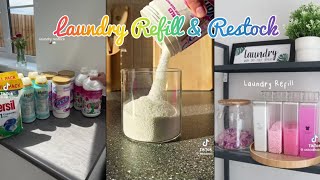 Satisfying Laundry Refill amp Restock Asmr TikToks 💫tiktok restock refill cleaningmotivation [upl. by Anot822]