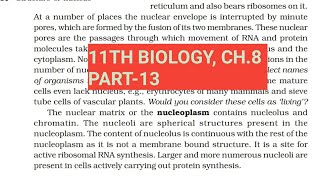 Class 11 biology Ch8Part13Nucleus amp MicrobodiesStudy with Farru [upl. by Rafaellle]