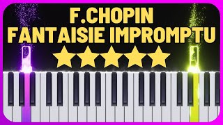 F Chopin  Fantaisie Impromptu  Advanced Piano Tutorial [upl. by Bolten]