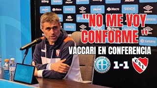 VACCARI ANALIZÓ EL EMPATE EN CÓRDOBA [upl. by Yelnoc]