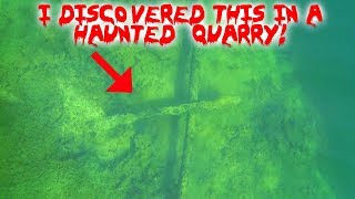 I DISCOVERED AN ANCIENT SUNKEN CROSS IN A HAUNTED QUARRY CAUGHT ON FILM  MOE SARGI [upl. by Ellekram]