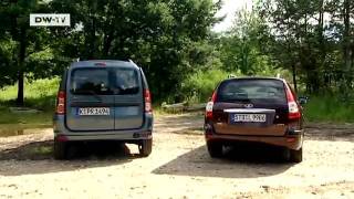 Dacia Logan MCV vs Lada Priora Wagon  Motor mobil [upl. by Anwahsar]